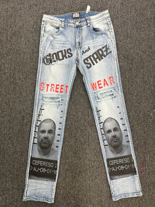 Glockstarz cool fit stack jeans
