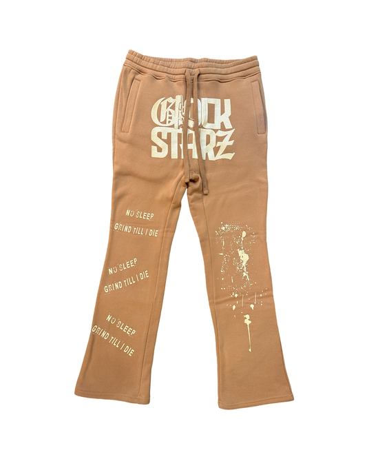 Glockstarz stack sweats (wheat)